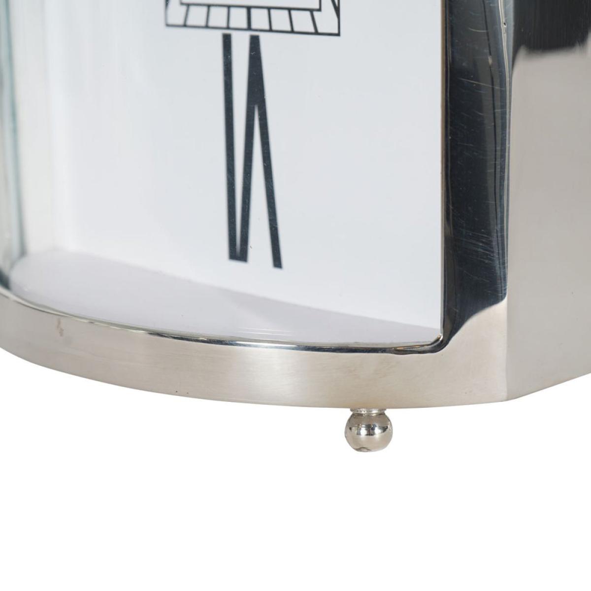 Libra Midnight Mayfair Collection - Johnson Mantel Clock in Nickel Finish / Large – image 6