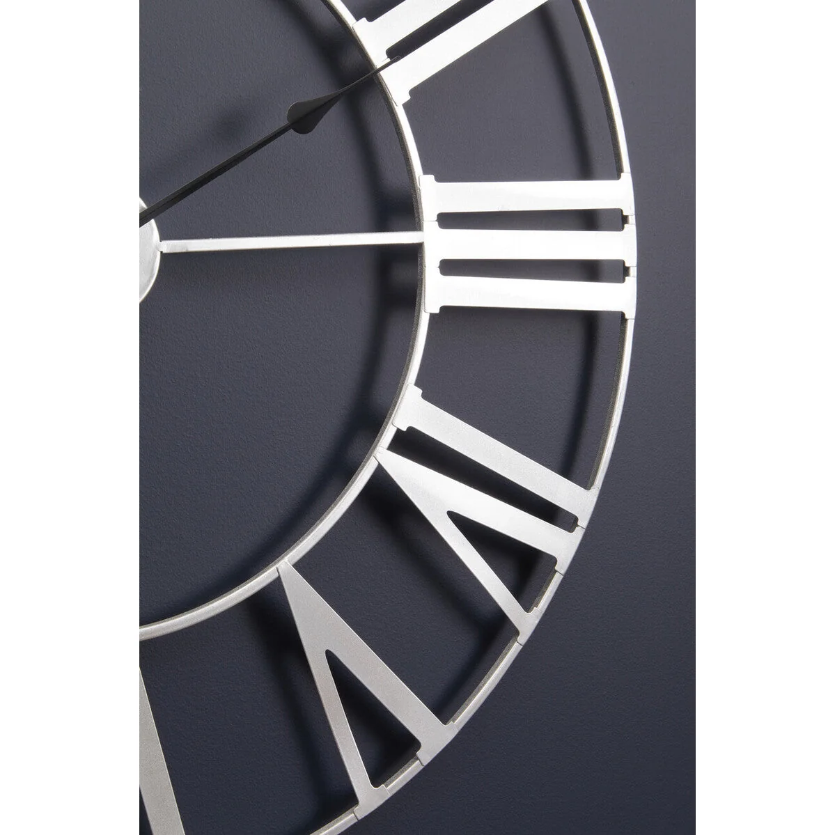 Dia Silver Metal Wall Clock - 80cm – image 4