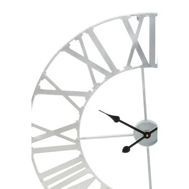 Dia Silver Metal Wall Clock - 80cm – image 7
