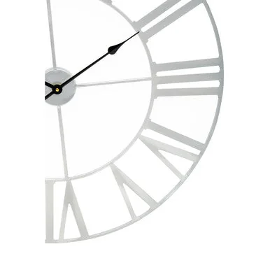 Dia Silver Metal Wall Clock - 80cm – image 8
