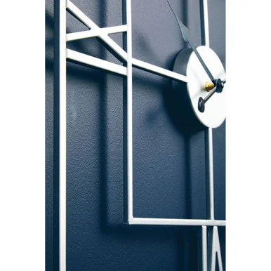 Large Silver Finish Square Wall Clock – image 6