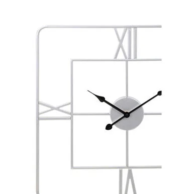 Large Silver Finish Square Wall Clock – image 7