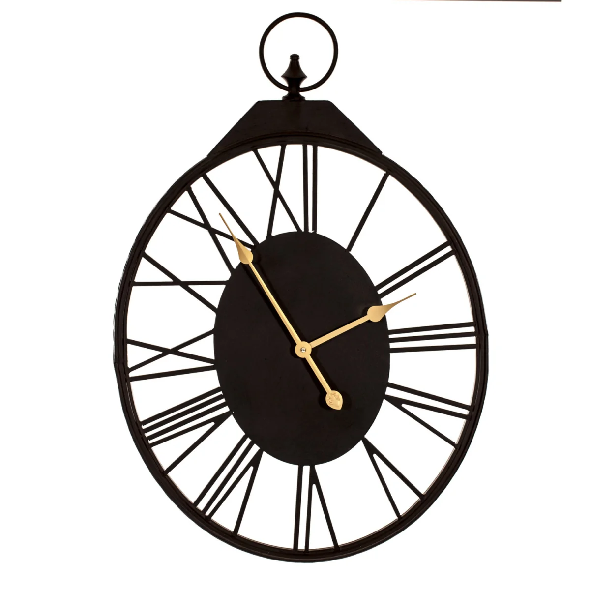 Roman Numeral Wall Clock - Black – image 2