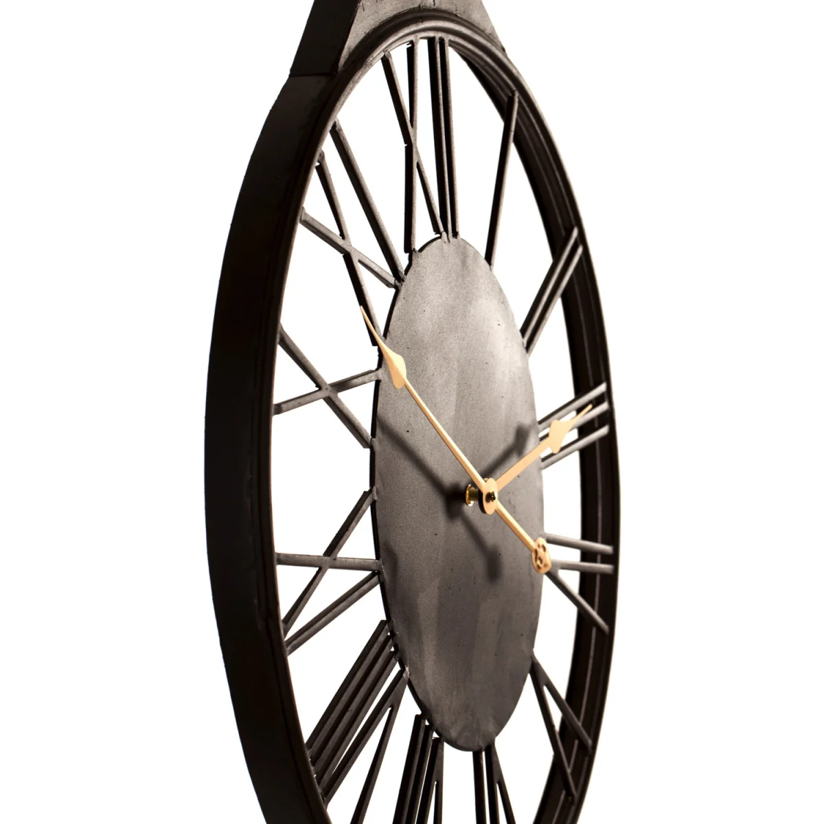 Roman Numeral Wall Clock - Black – image 3
