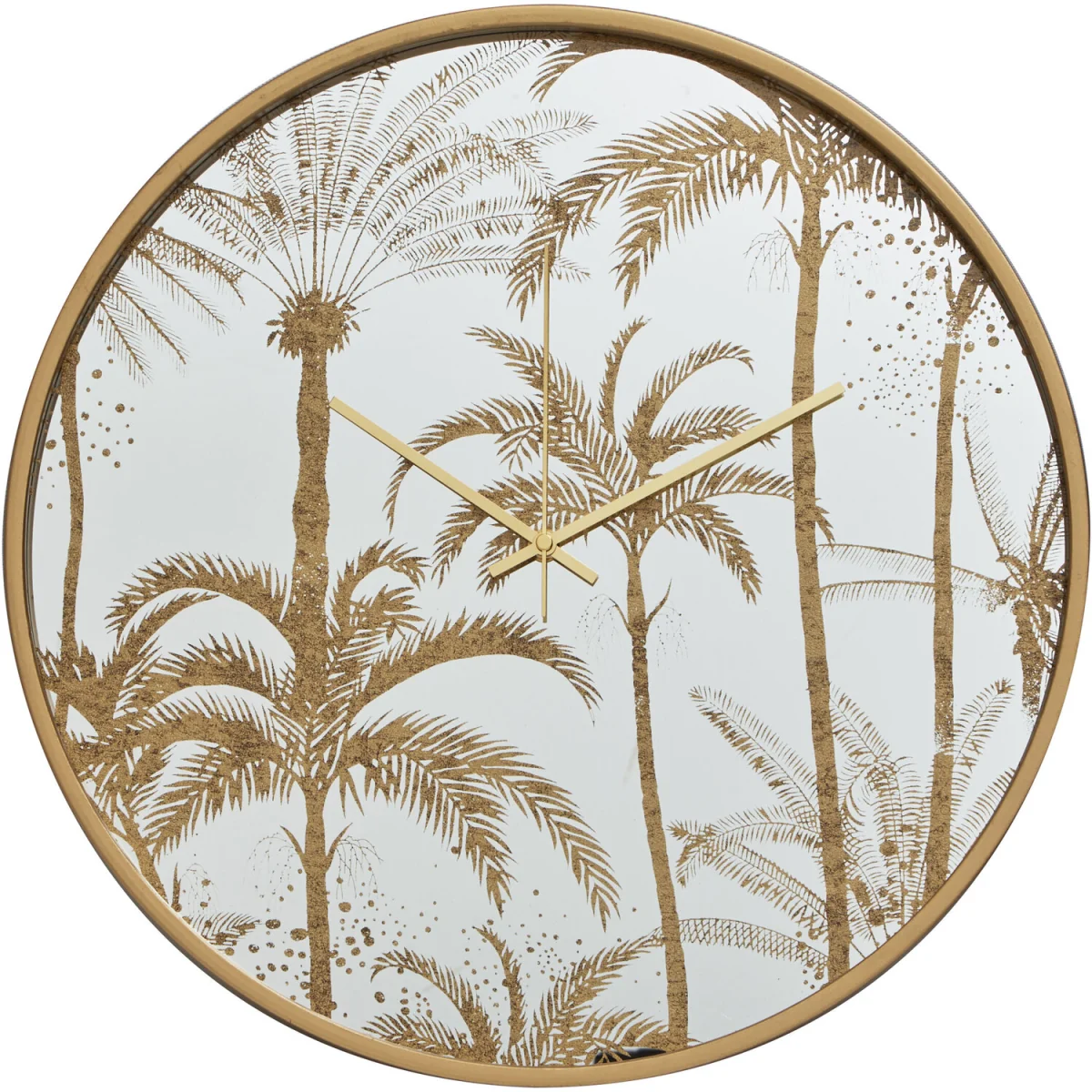 Celina 45cm Dia Botanical Wall Clock - Gold – image 2