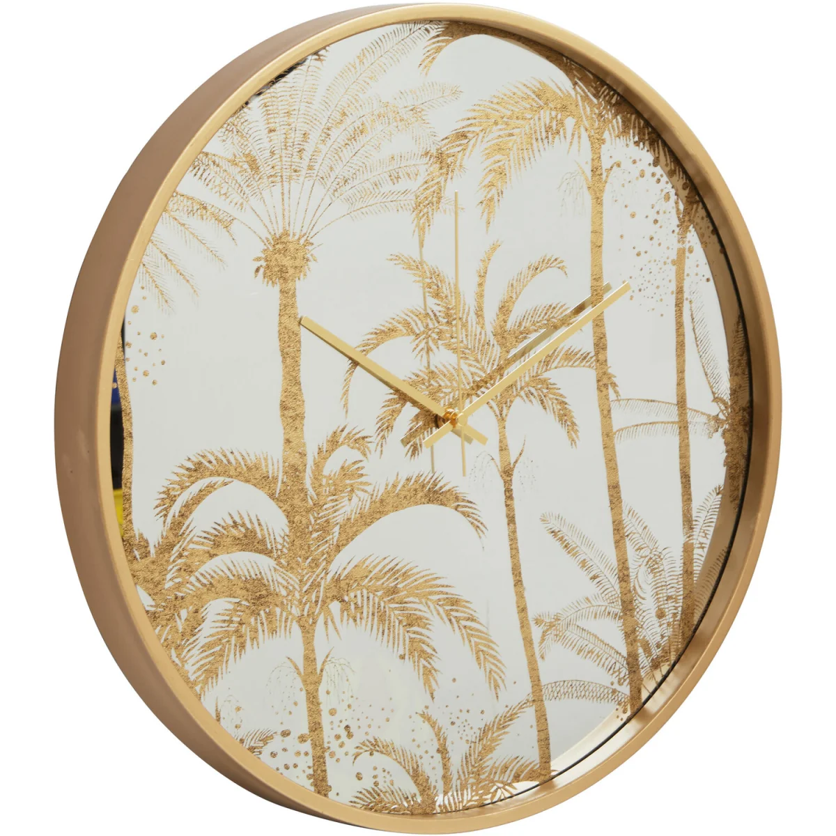 Celina 45cm Dia Botanical Wall Clock - Gold – image 3