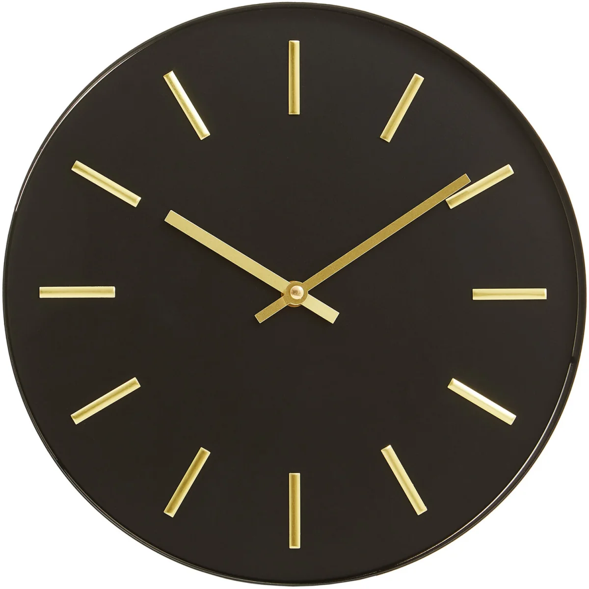 Vitus 30.5cm Dia Black and Gold Wall Clock - Black – image 2
