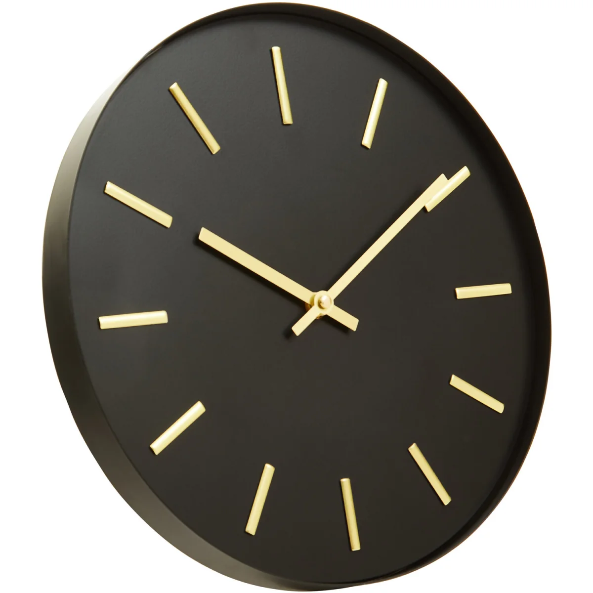 Vitus 30.5cm Dia Black and Gold Wall Clock - Black – image 3