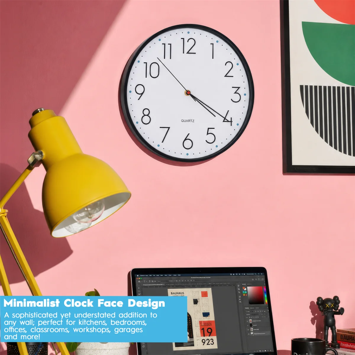 Automatic Wall Clock - Black – image 4