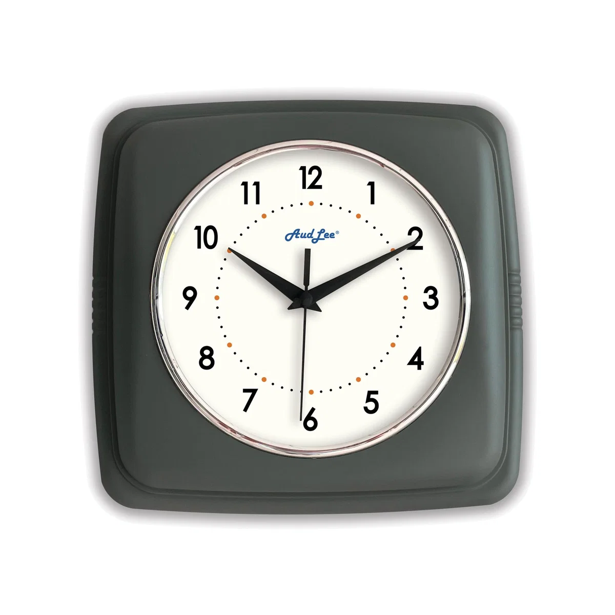 Retro Wall Clock - Dark Grey