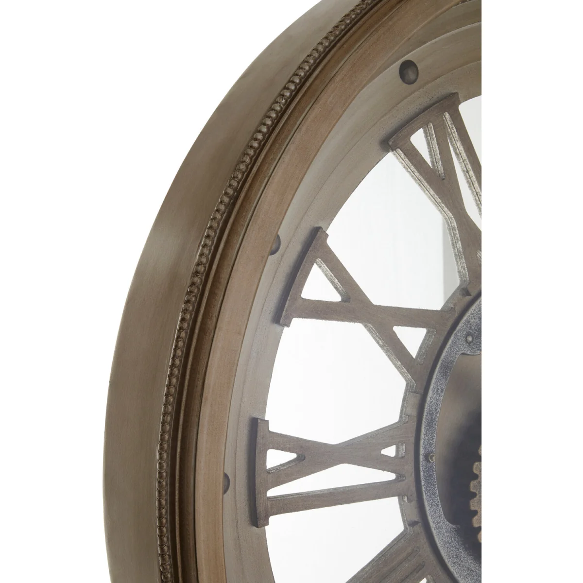 Cassop 82cm Dia Antique Gold Round Wall Clock - Gold – image 3