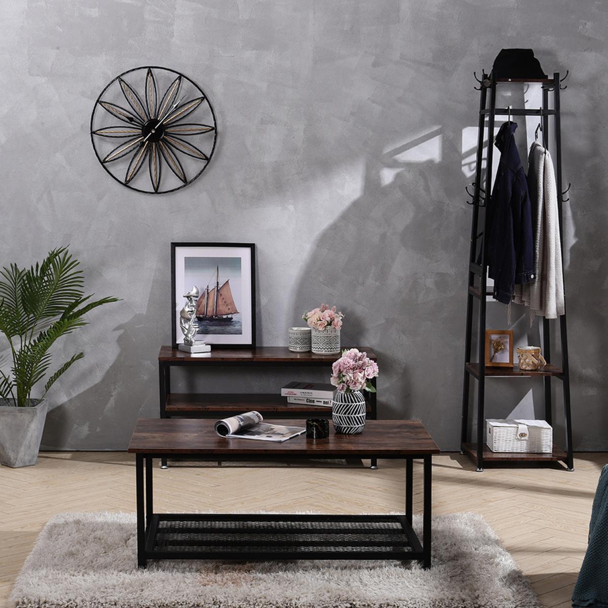 Nordic Creative Silent Metal Hanging Clock Wall Mounted - Black – image 6