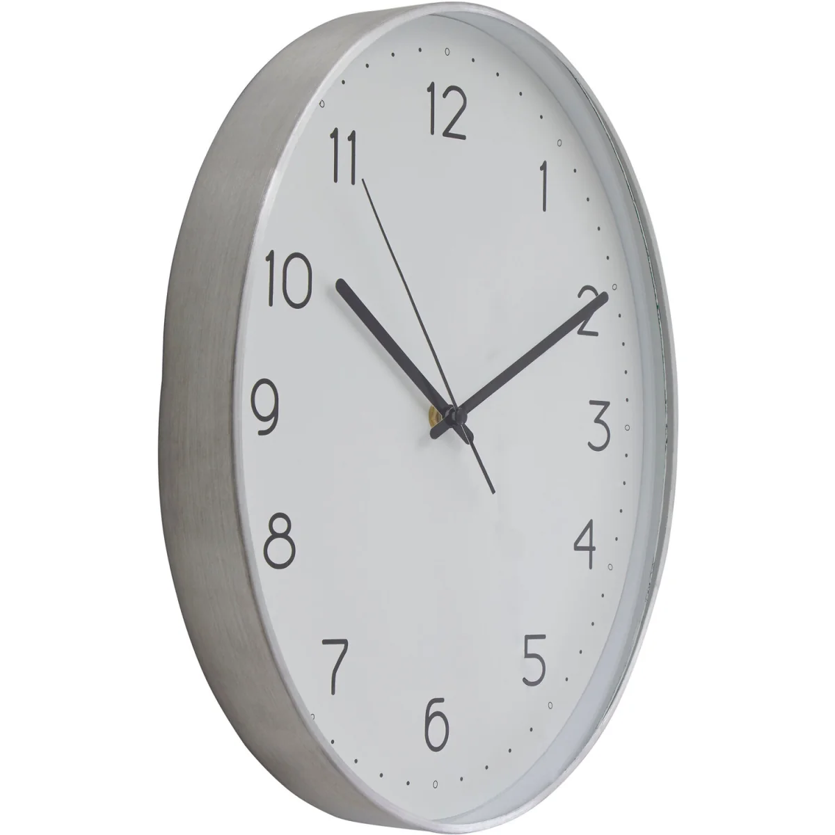 Elko Oval Wall Clock with Silver Finish - Silver – image 2