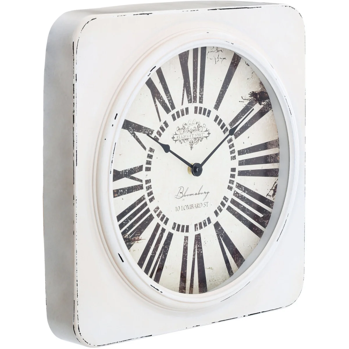 Cheston White Antique Finish Wall Clock - White – image 3