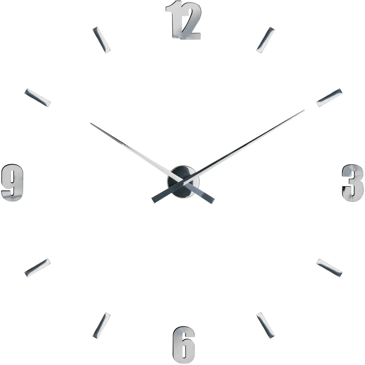 Verdian DIY Mirrored Wall Clock - Silver – image 2
