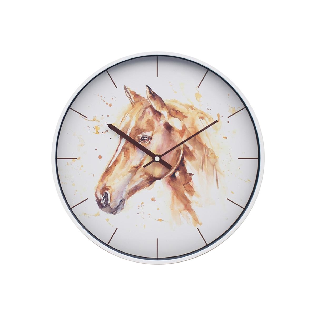 Country Life Horse Clock - white