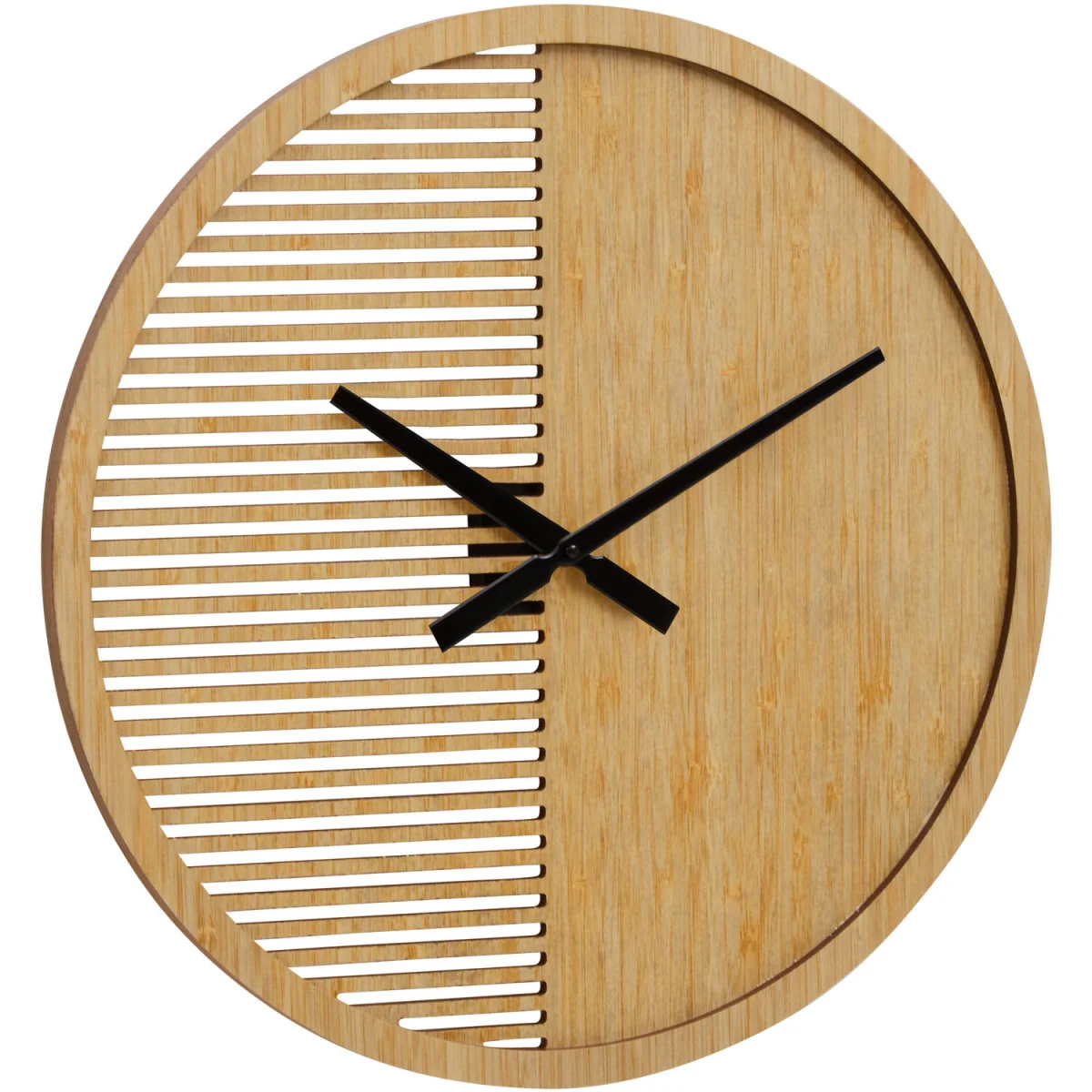 Vitus 60cm Dia Large Wooden Wall Clock - Natural – image 3