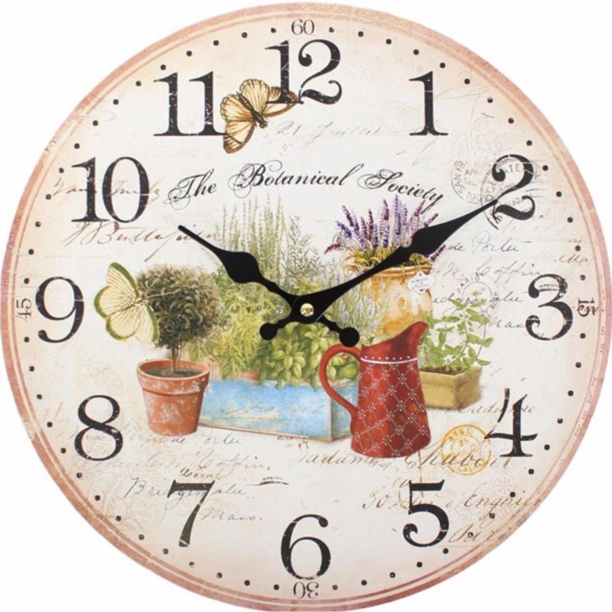 Shabby Chic The Botanical Society Wall Clock - white – image 2