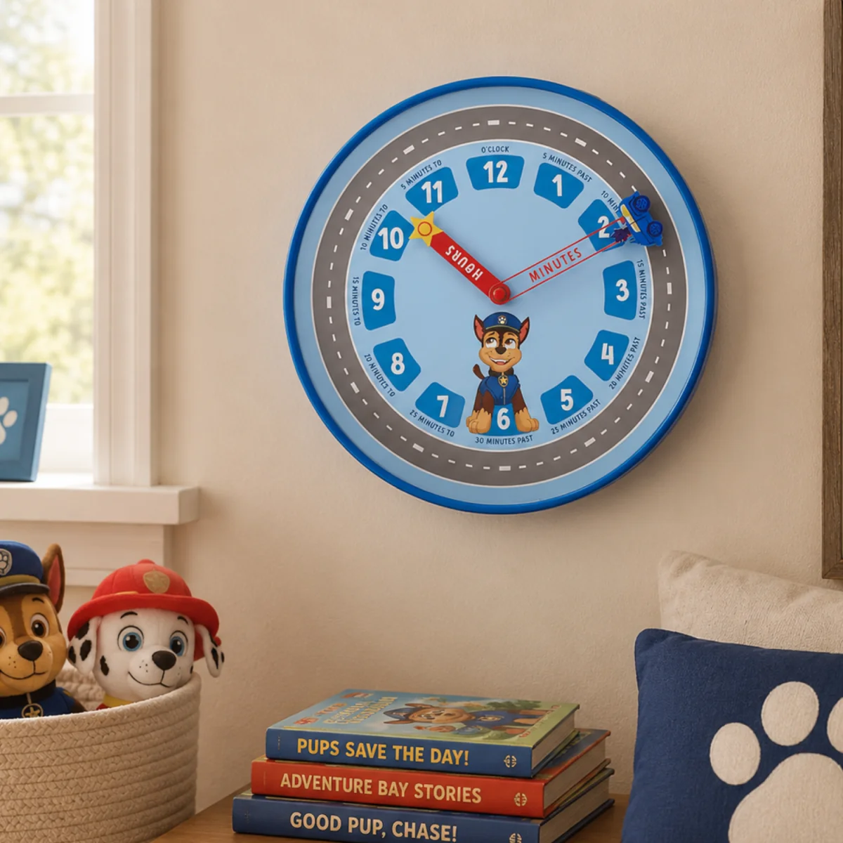 Paw Patrol Chase Wall Clock - Multicoloured – image 5