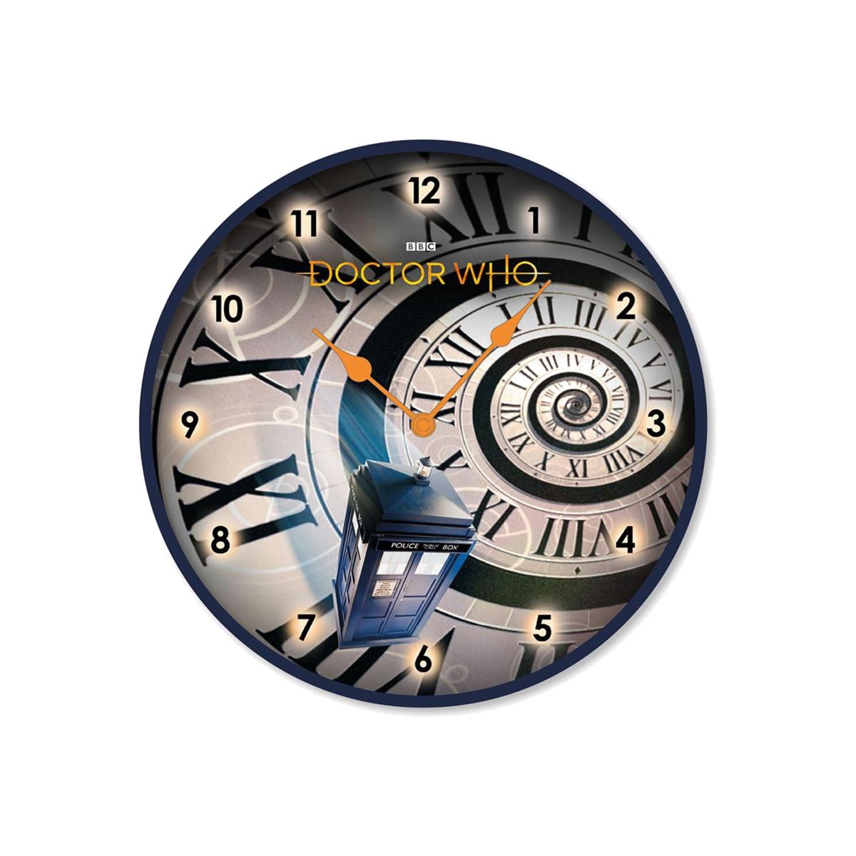 Doctor Who (Time Spiral) Wall Clock - Grey