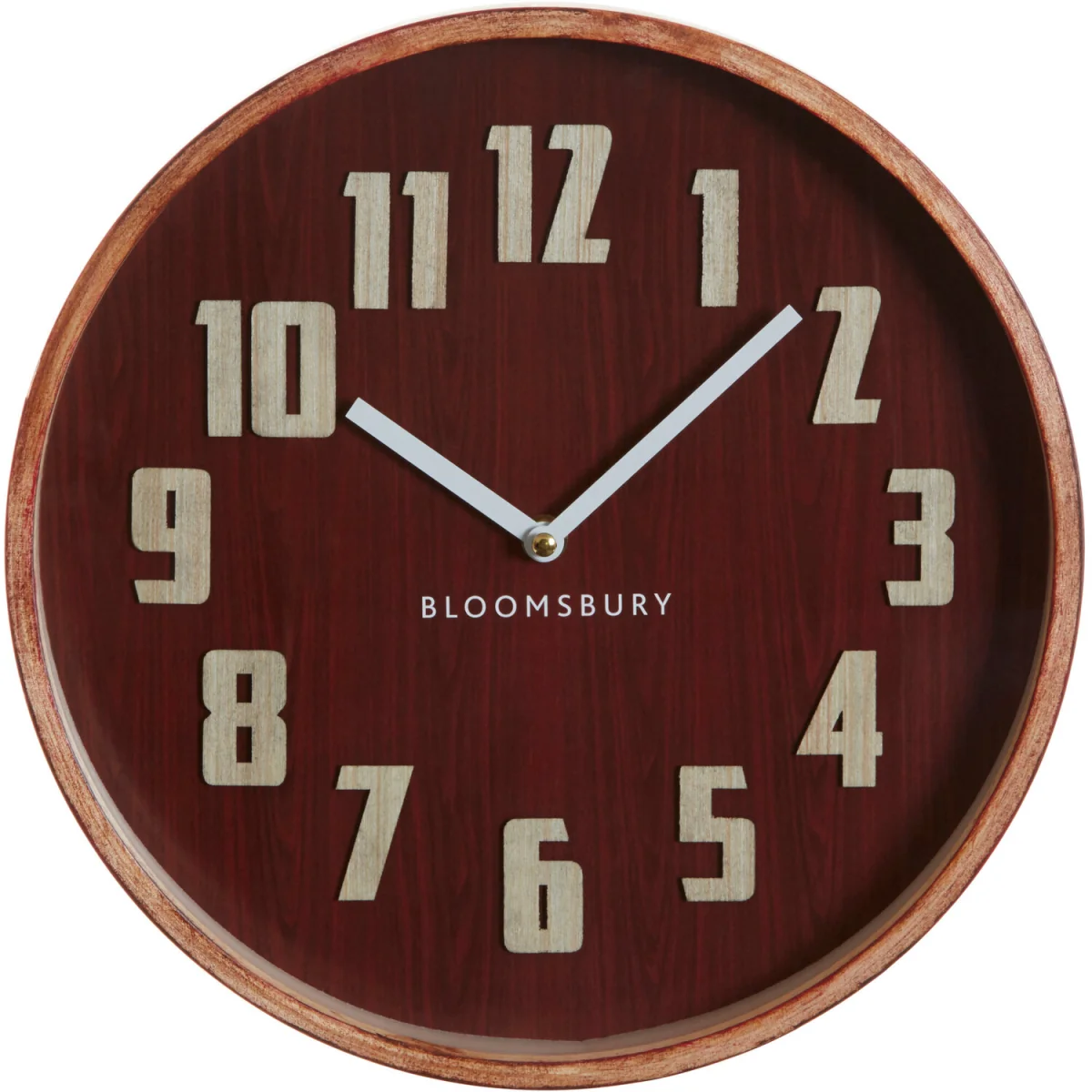 Vitus 40cm Dia Red Grain Large Wall Clock - Red – image 2