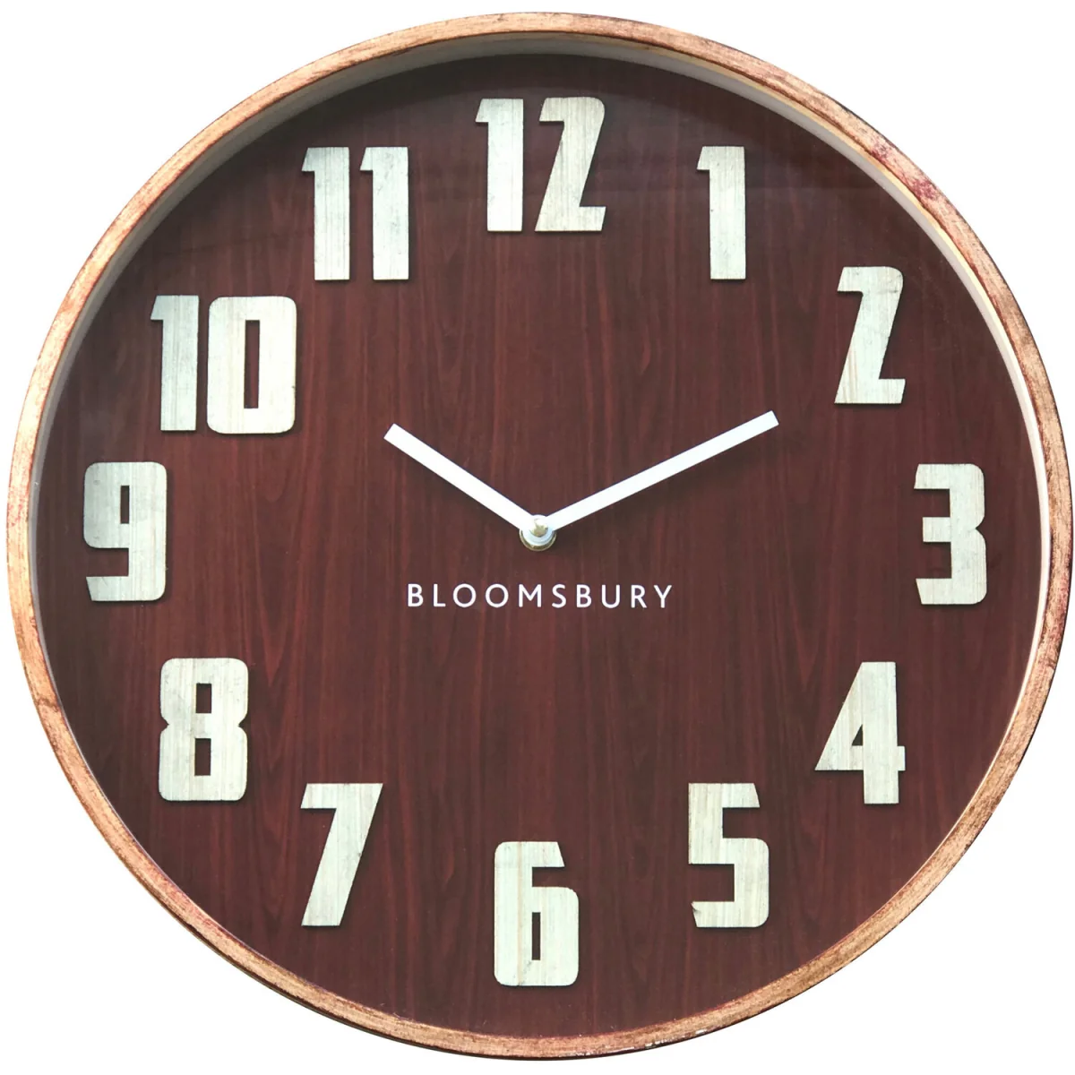 Vitus 40cm Dia Red Grain Large Wall Clock - Red – image 3