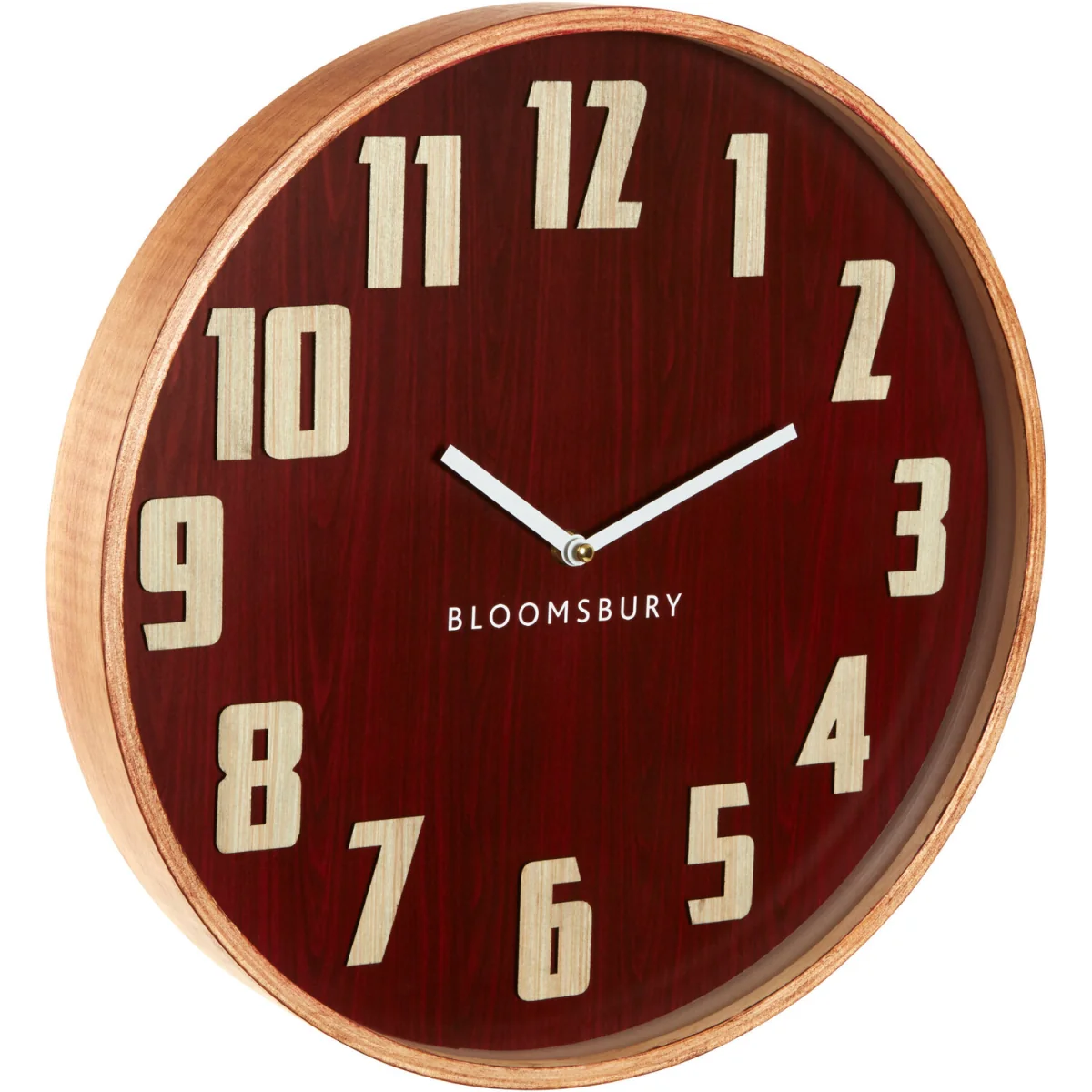 Vitus 40cm Dia Red Grain Large Wall Clock - Red – image 4