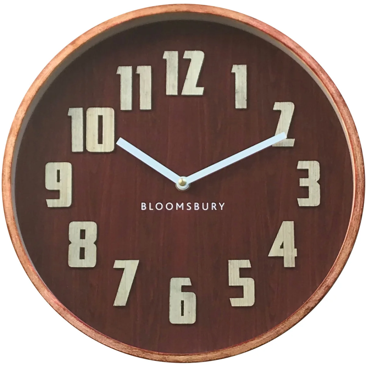Vitus 30cm Dia Red Grain Small Wall Clock - Red – image 2