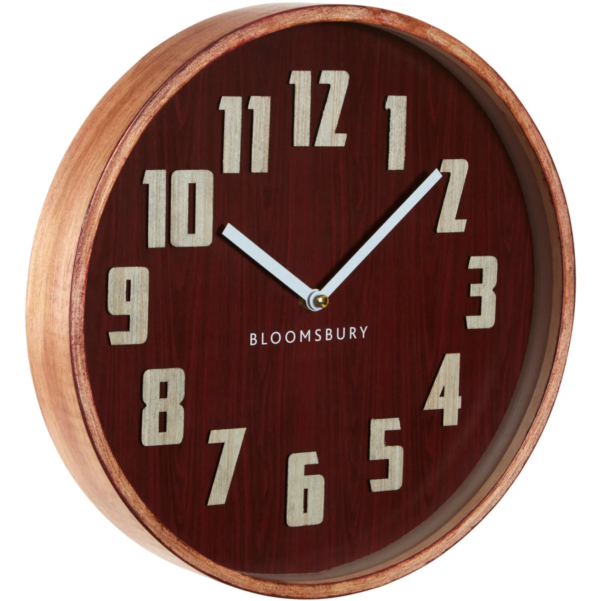 Vitus 30cm Dia Red Grain Small Wall Clock - Red – image 3