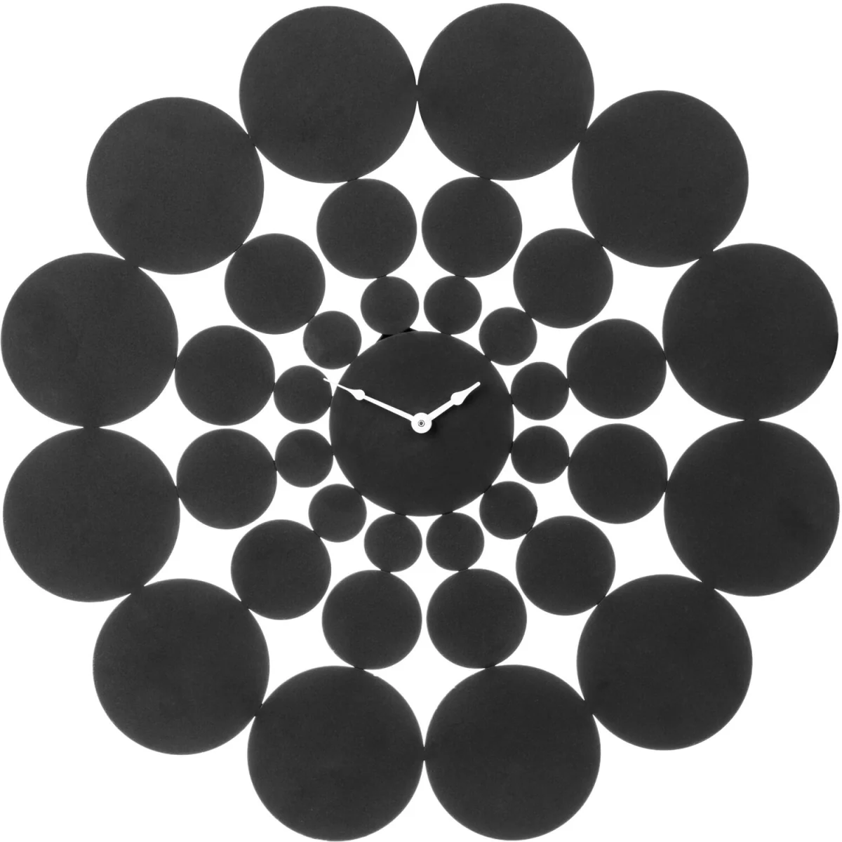 Datsun 51cm Dia Black Discs Design Wall Clock - Black – image 3