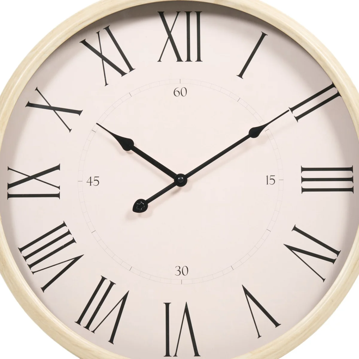 Vintage Style Wall Clock - Cream – image 2