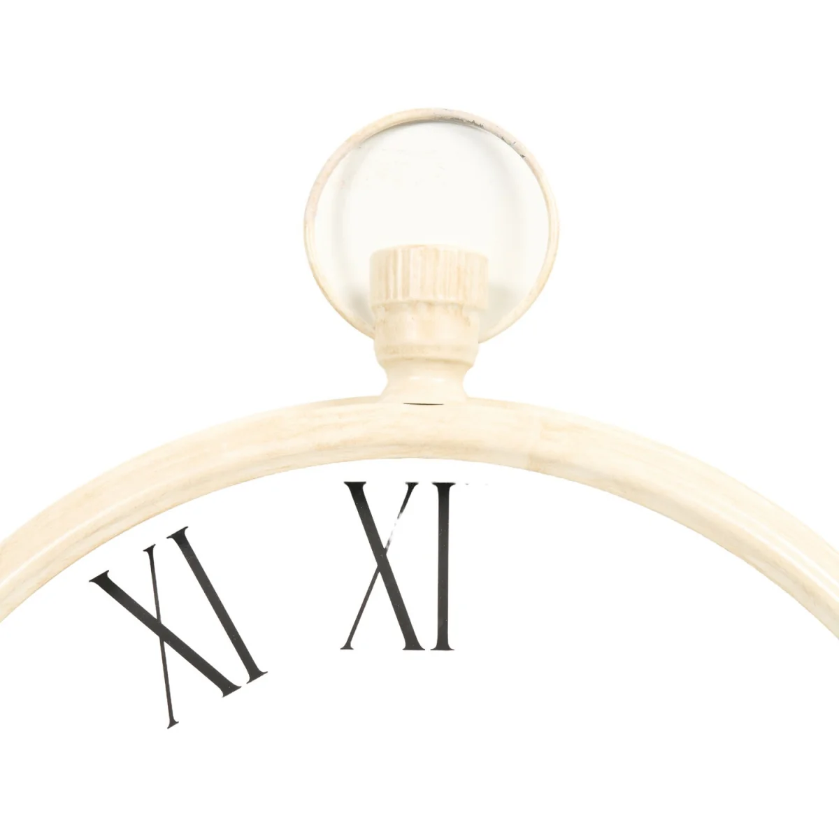 Vintage Style Wall Clock - Cream – image 3