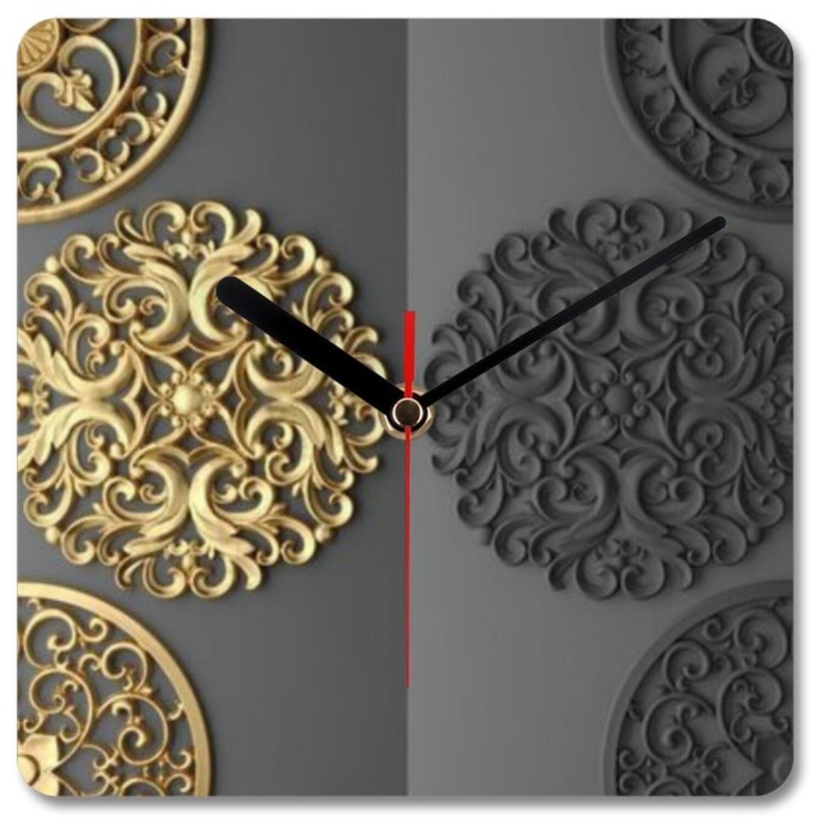 Two-tone wall clock - Gold – image 2