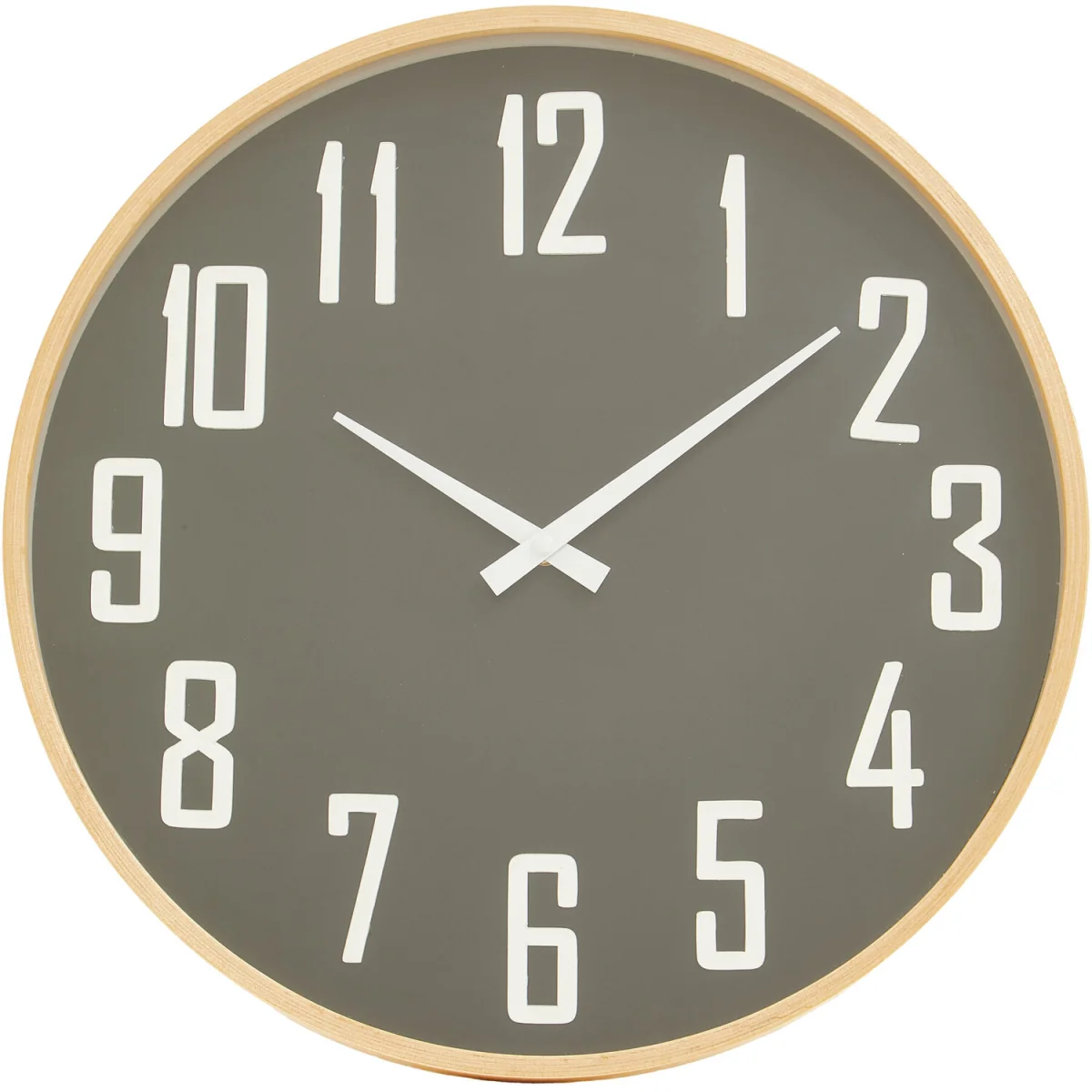 Vitus 30cm Dia Black Wall Clock - Grey – image 2
