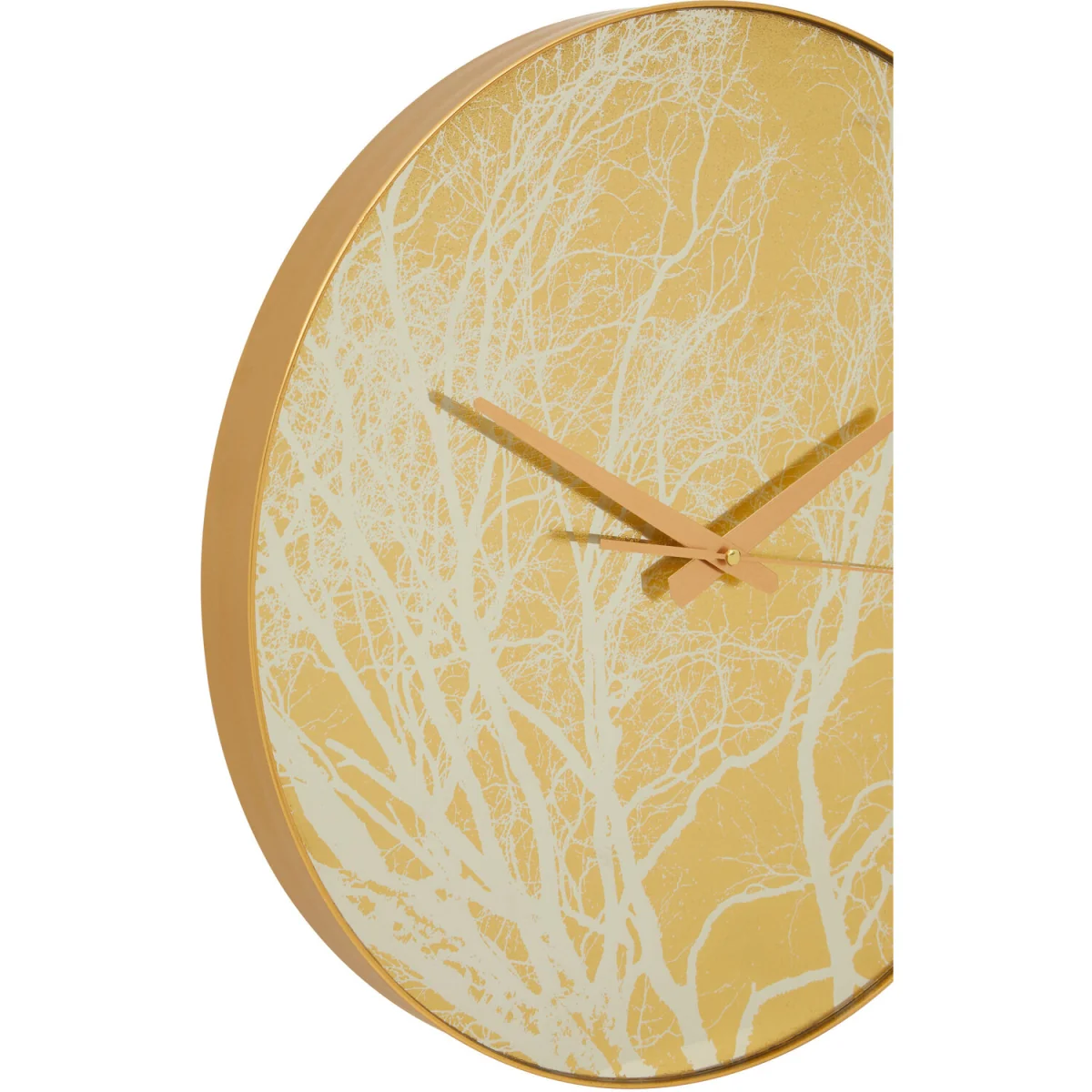Celina 45cm Dia Gold Finish Branch Design Wall Clock - Gold – image 2