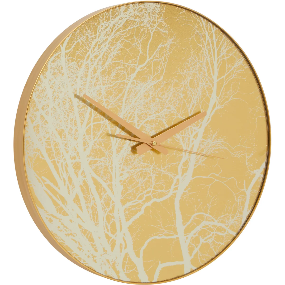 Celina 45cm Dia Gold Finish Branch Design Wall Clock - Gold – image 3