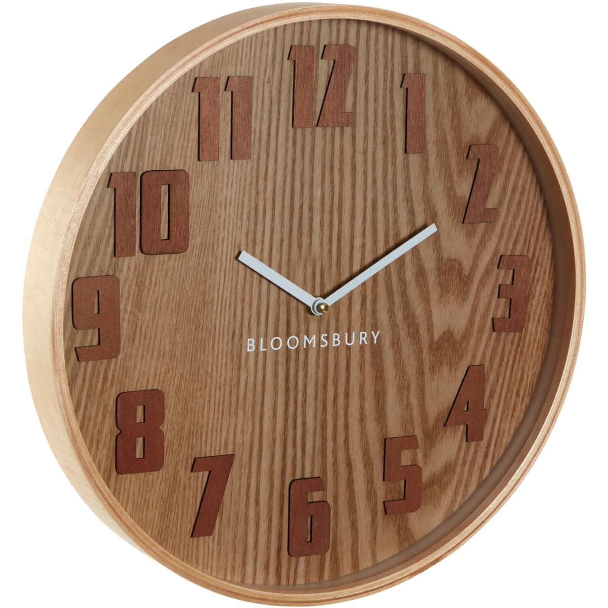 Vitus 40cm Dia Brown Grain Large Wall Clock - Brown – image 3