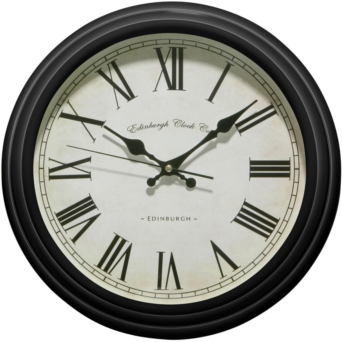 Robello 36cm Dia Black Lined Rim Wall Clock - Black – image 2