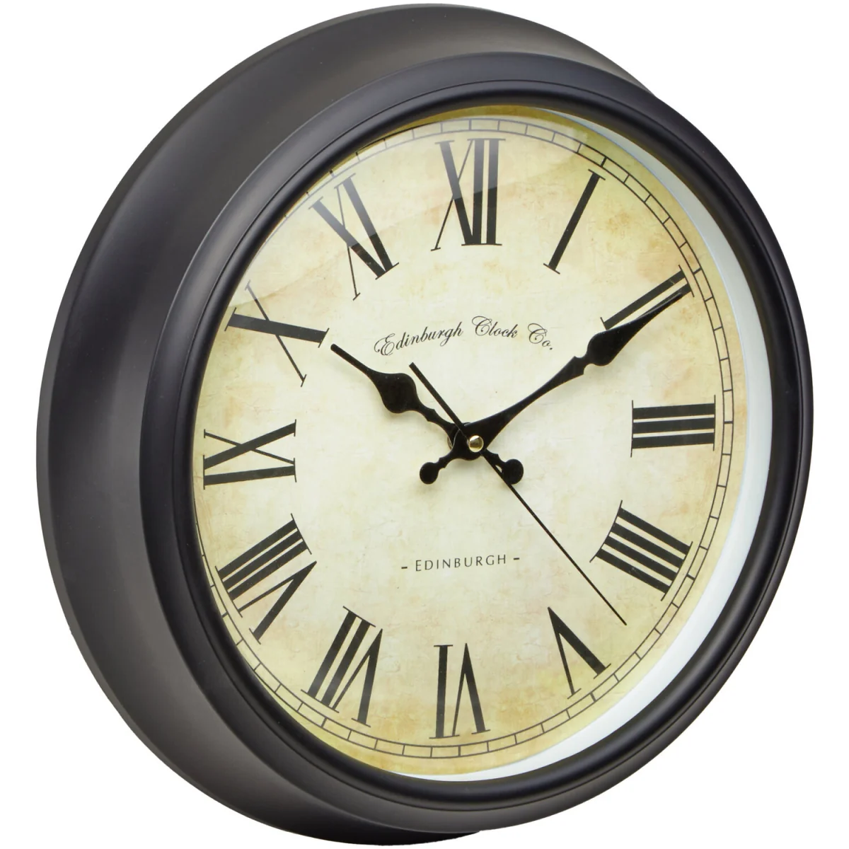 Robello 36cm Dia Black Lined Rim Wall Clock - Black – image 3