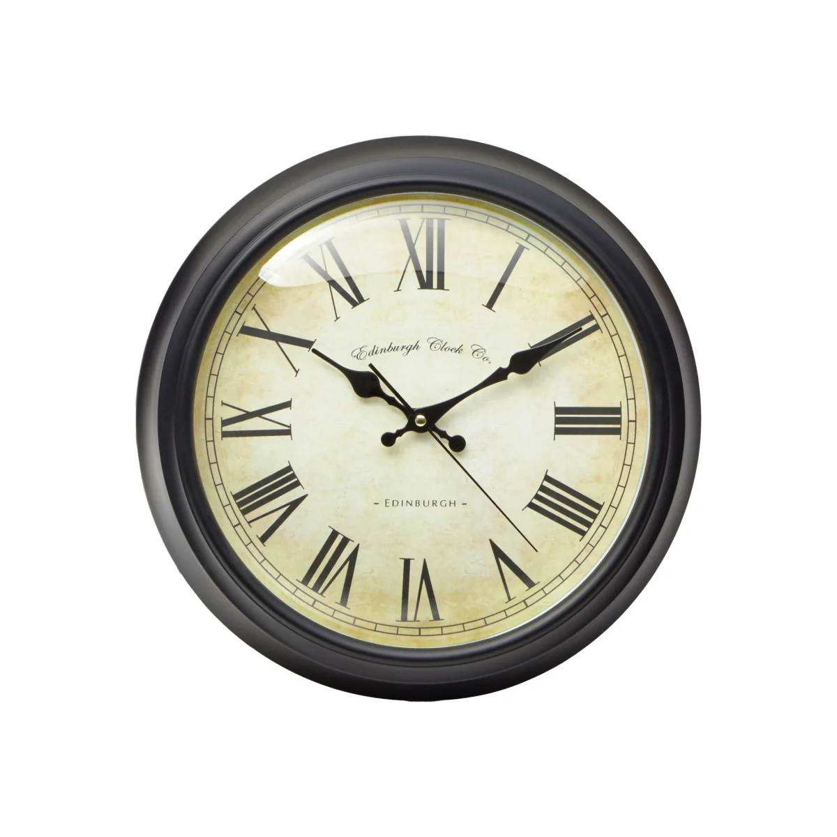 Robello 36cm Dia Black Lined Rim Wall Clock - Black – image 1