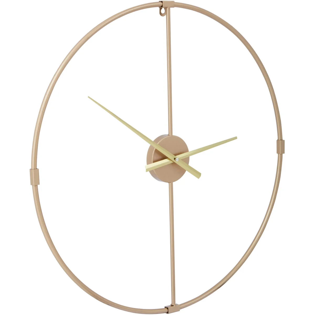 Beauly 60cm Dia Metal Wall Clock with Gold Finish - Gold – image 2