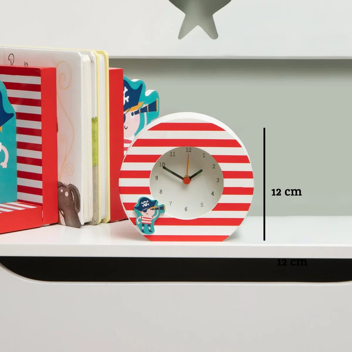 Pirate Table Clock - Red – image 6