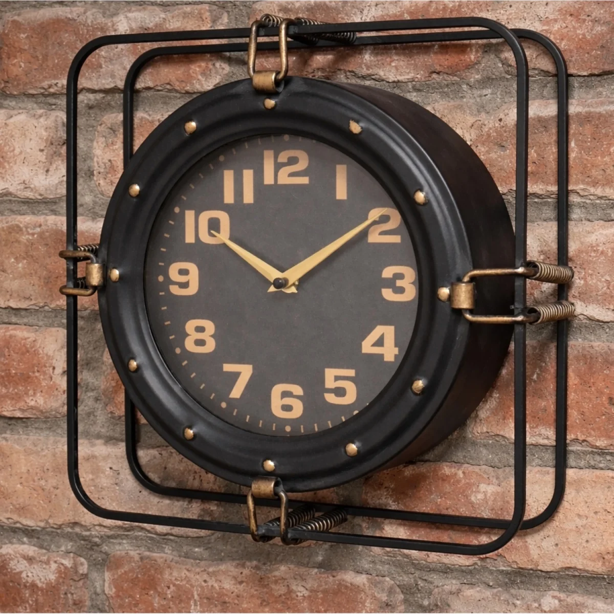 Black Industrial Battery Wall Clock - Black – image 3
