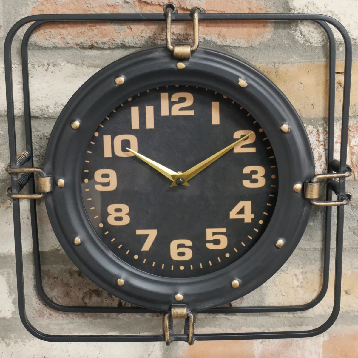 Black Industrial Battery Wall Clock - Black – image 4