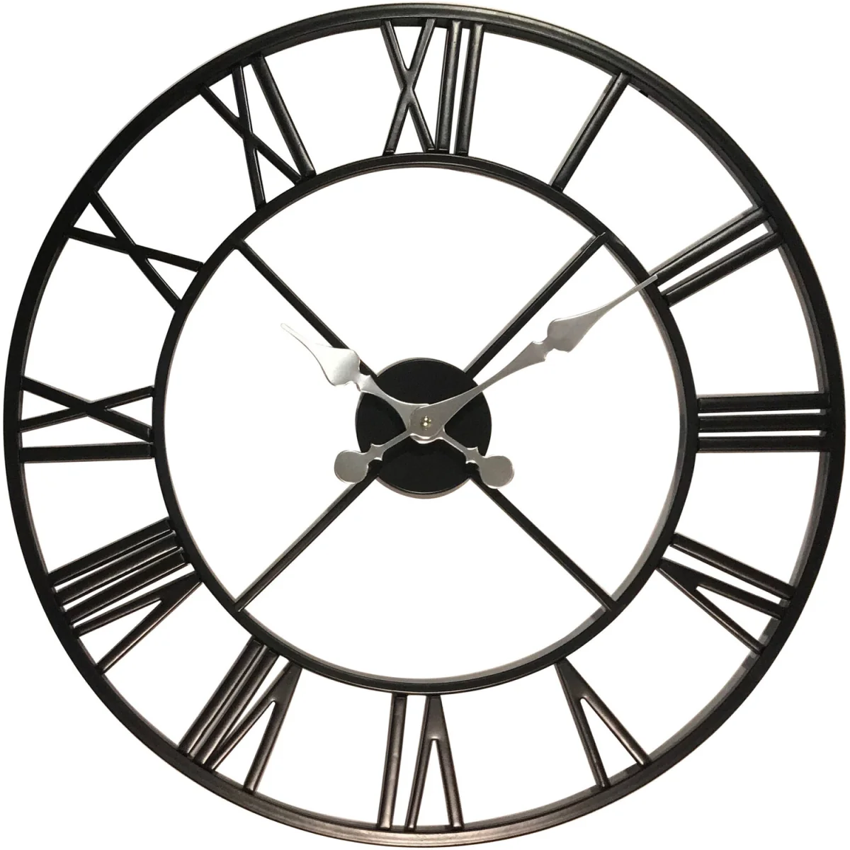 Vitus 56cm Dia Black Metal Wall Clock - Black – image 2