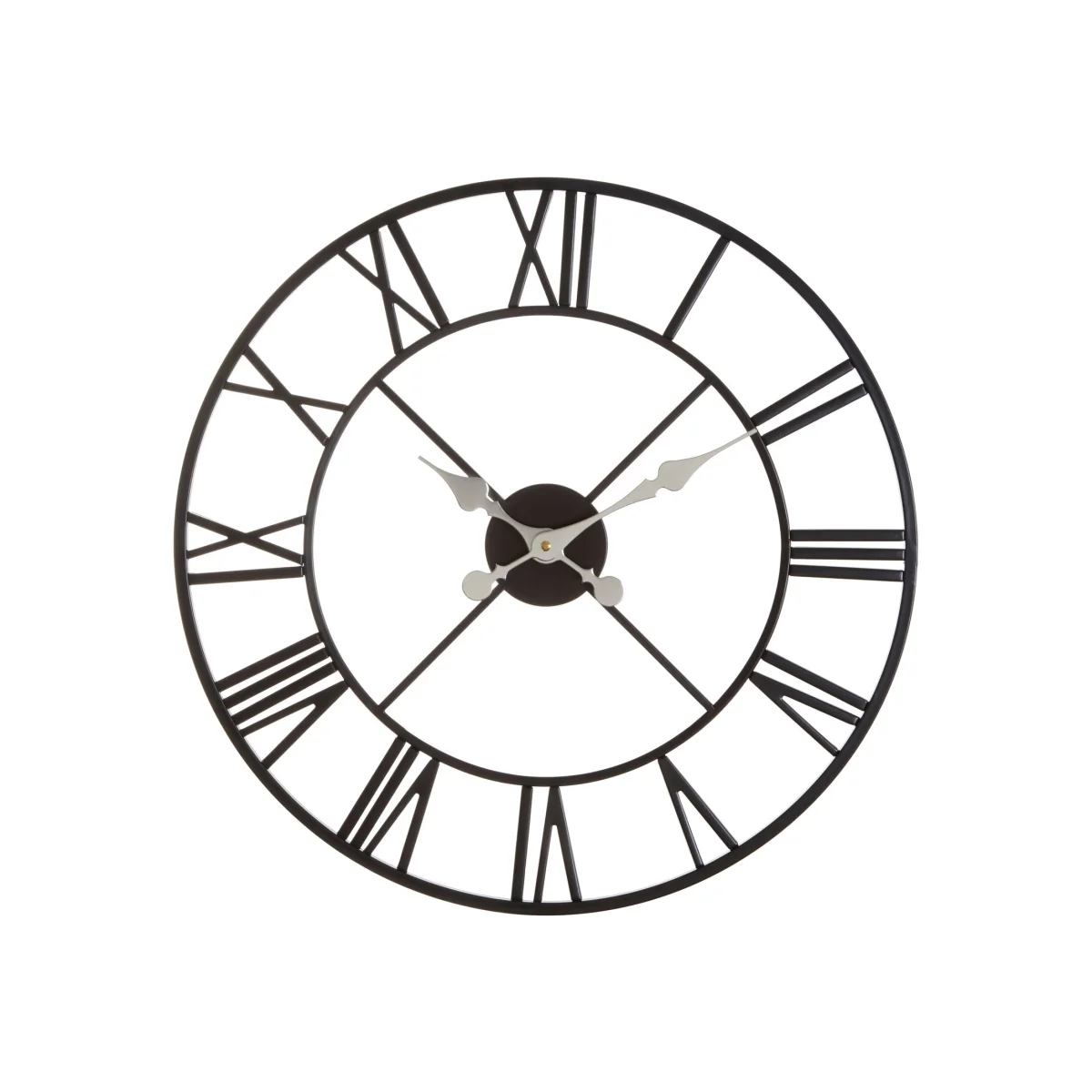 Vitus 56cm Dia Black Metal Wall Clock - Black – image 1