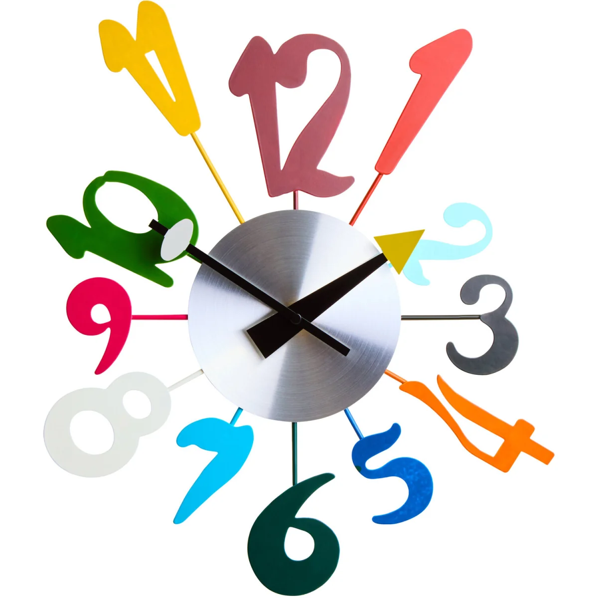 Franci Multi Colour Funky Numbers Wall Clock - Multicolour – image 3