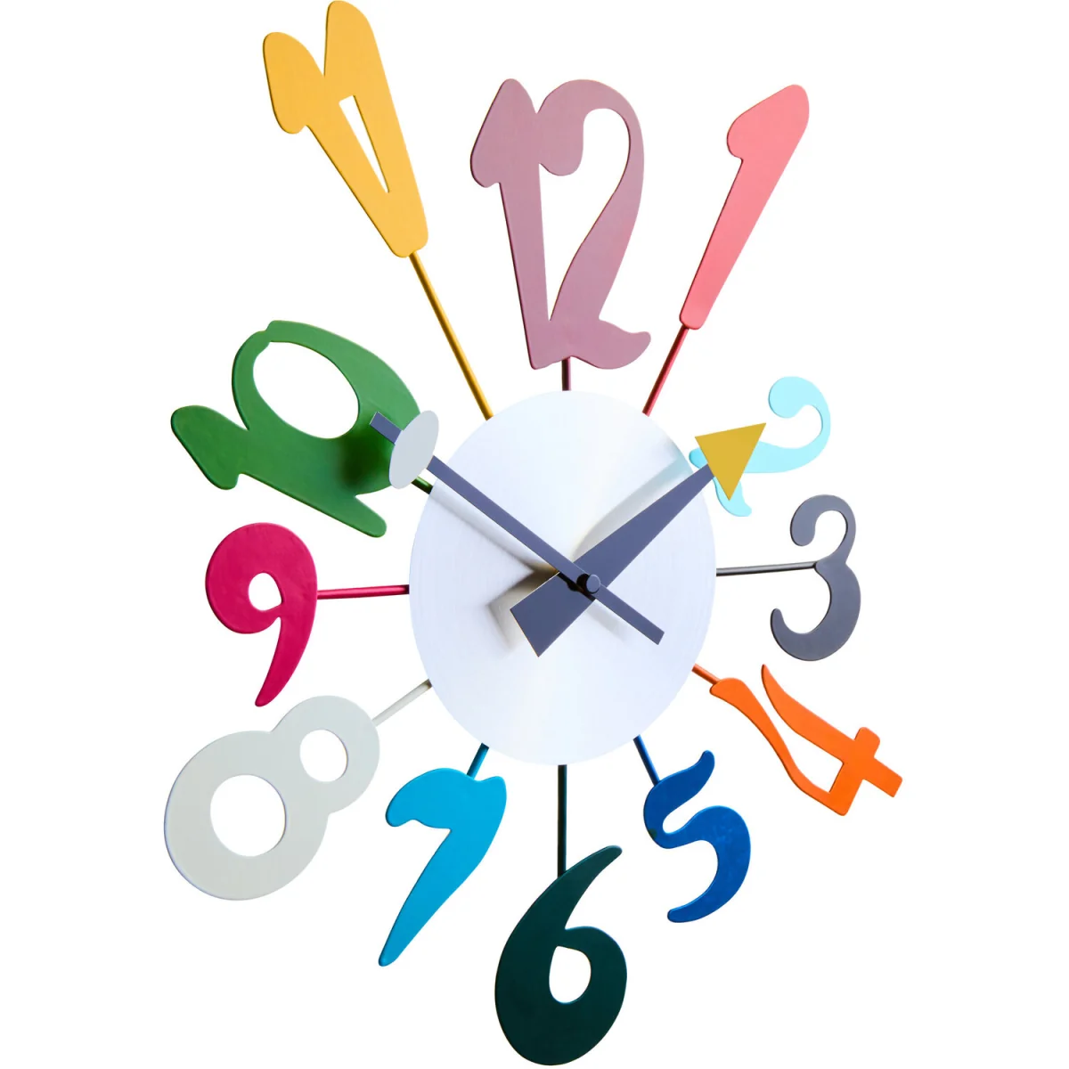 Franci Multi Colour Funky Numbers Wall Clock - Multicolour – image 4