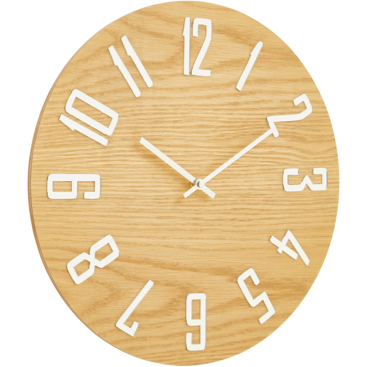Vitus 40cm Dia Natural Wood Effect Wall Clock - Natural – image 2