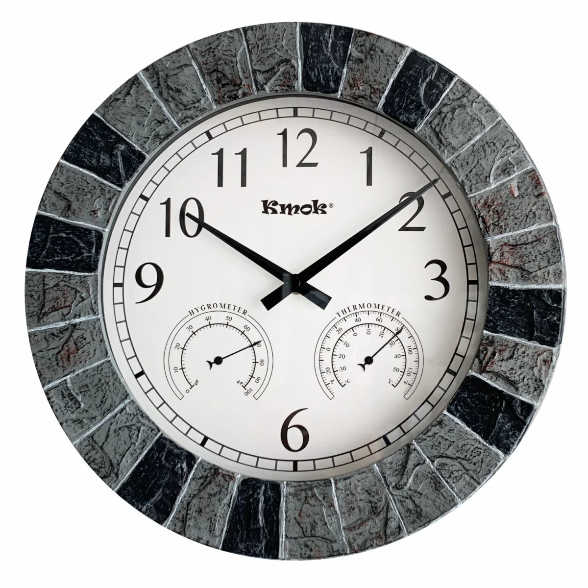 Waterproof Wall Clock - Grey/Red/Black Frame – image 11